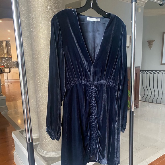 H&M | Dresses | Hm Blue Velvet Dress Long Sleeve Size 2 | Poshmark H&M | Dresses | Hm Blue Velvet Dress Long Sleeve Size 2 | Poshmark